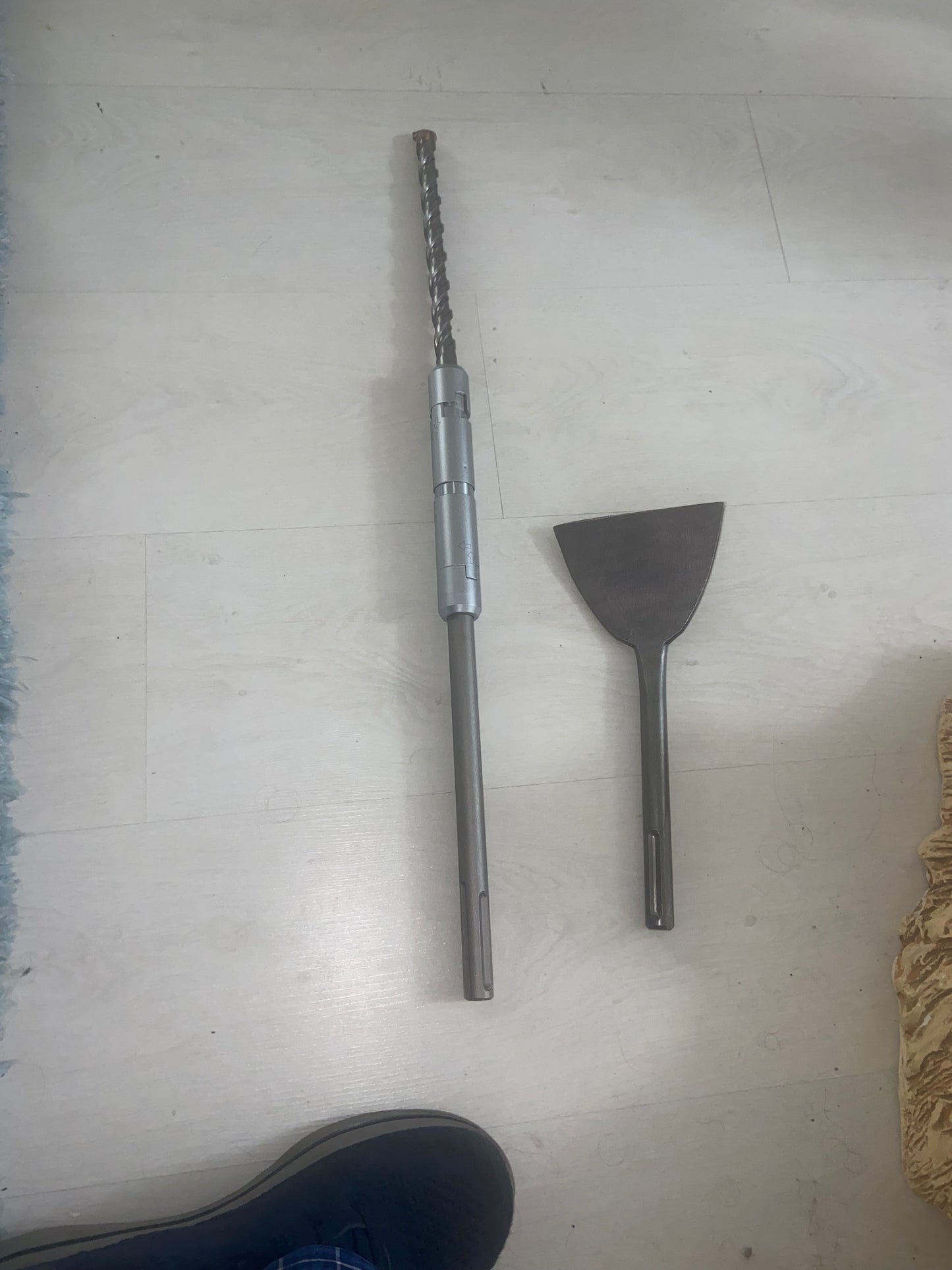 SDS Max to SDS max Hammer Drill Adapter Plus Extension Bar and Wide Chisel