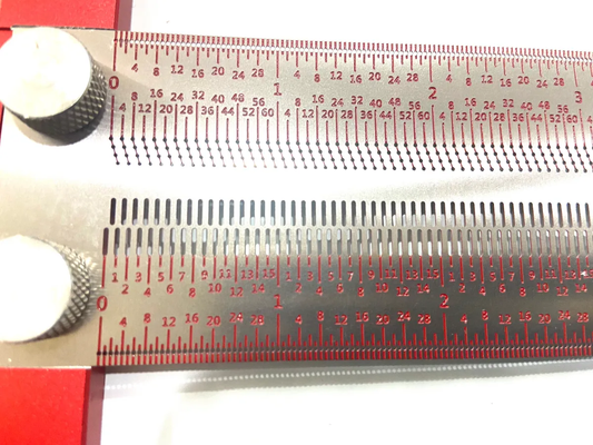 Cool Ruler, Scale with holes for easy Layout, Woodworking, Tool and die, Construction.Very Accurate