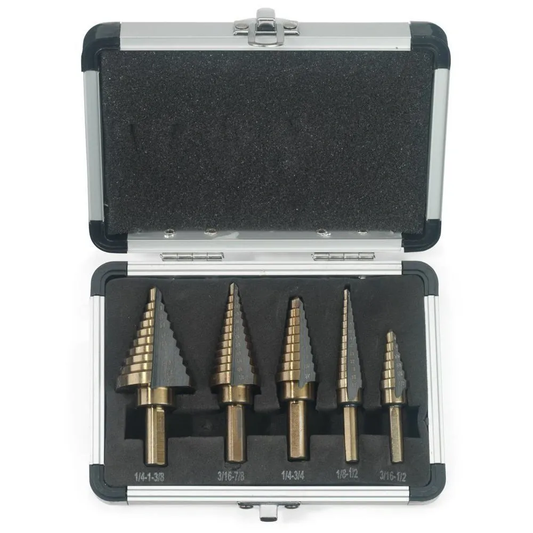 Step Drill Set Cobalt 5pc with no Case